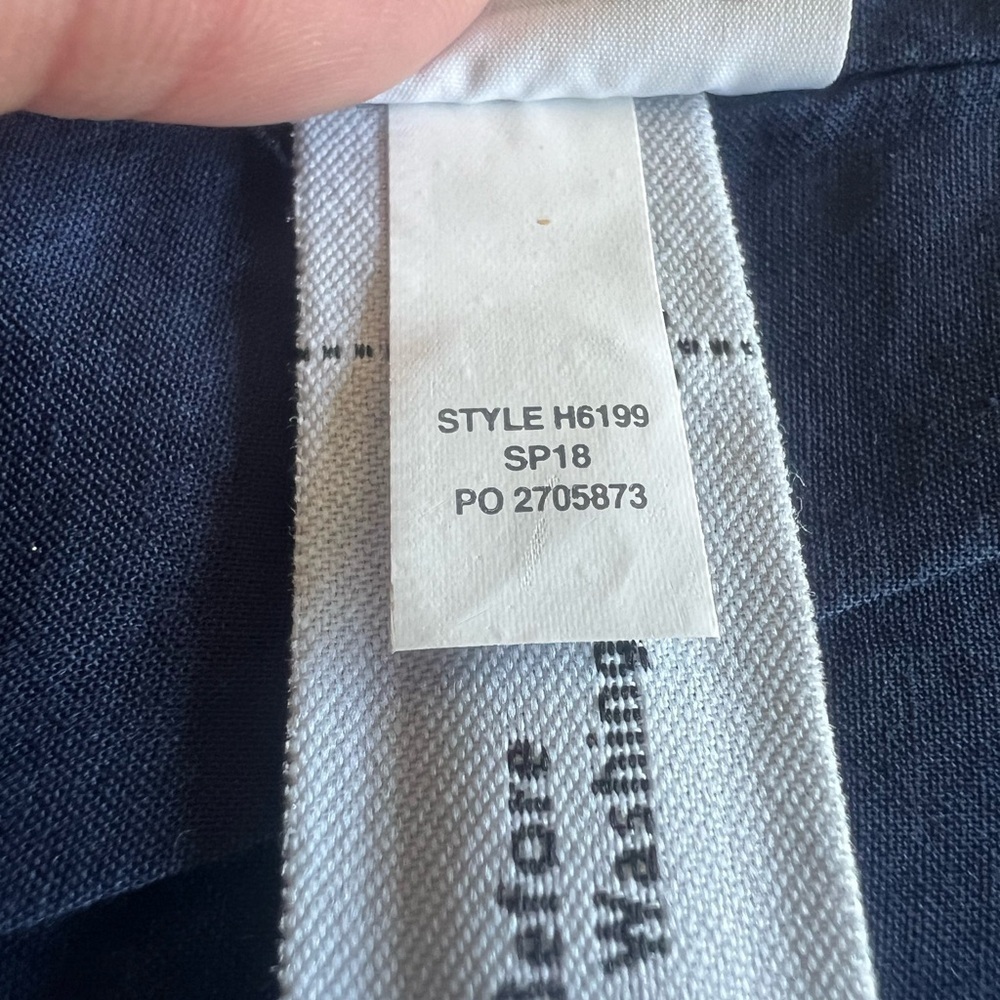 J. Crew Blue Single Button Linen Blazer Size 00 - Picture 6 of 8